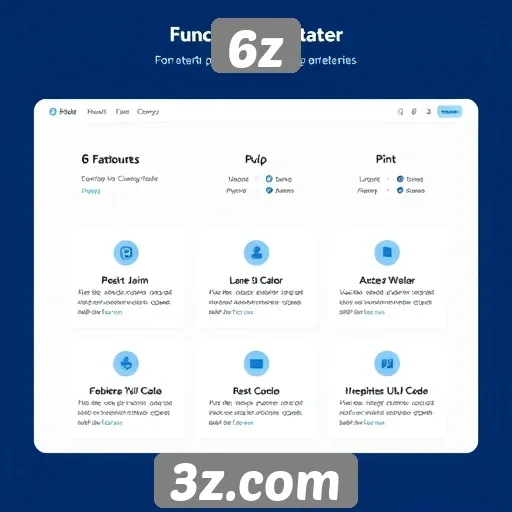 Análise das principais funcionalidades do site 6z